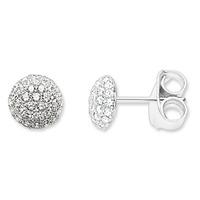 thomas sabo silver clear cubic zirconia pave dome studs h1810 051 14
