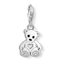 thomas sabo silver cubic zirconia teddy bear charm 1119 041 14