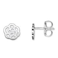 Thomas Sabo Silver Cut Out Flower Stud Earrings H1783-001-12