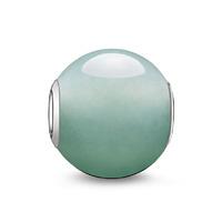 Thomas Sabo Silver Green Aventurine Bead K0049-010-6