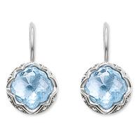 thomas sabo silver light blue cubic zirconia dropper earrings h1829 64 ...