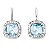 thomas sabo silver light blue cubic zirconia dropper earrings h1830 05 ...