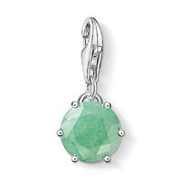 Thomas Sabo Silver May Green Aventurine Charm 1258-010-6