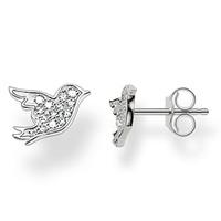 Thomas Sabo Silver Pave Bird Stud Earrings H1866-051-14