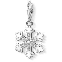 thomas sabo silver snowflake cubic zirconia charm 0608 051 14