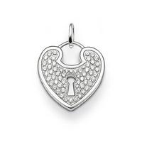 Thomas Sabo Silver White CZ Padlock Pendant PE455-051-14