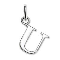 Thomas Sabo Sterling Silver Letter U Pendant Charm PE608-001-12