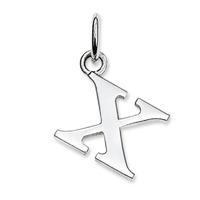 Thomas Sabo Sterling Silver Letter X Pendant Charm PE611-001-12