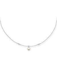 thomas sabo silver freshwater pearl necklet ke1389 167 14 l45v