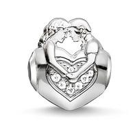 thomas sabo silver cubic zirconia sweethearts karma bead k0161 051 14