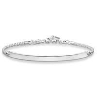 Thomas Sabo Silver Oxidised Plain Bracelet LBA0008-637-12