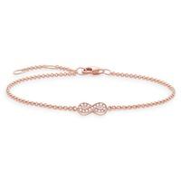 Thomas Sabo Ladies Diamond Rose Gold Infinity Bracelet D_A0002-923-14