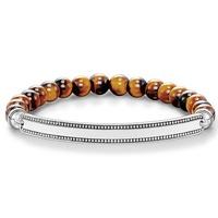 Thomas Sabo Silver Bead Edge Tiger Eye Bracelet LBA0016-826-2