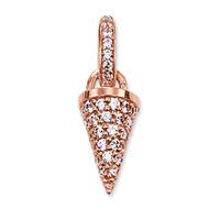 thomas sabo rose gold plated cubic zirconia spike pendant kc0004 416 1 ...