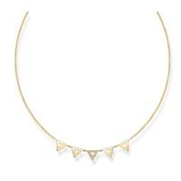 Thomas Sabo Ladies Diamond Gold Triangle Necklace D_KE0009-924-14