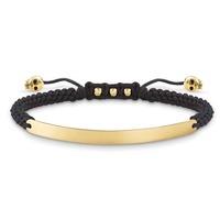 Thomas Sabo Ladies Gold Plated Skull Love Bridge Bracelet LBA0050-848-11-L21