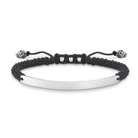 Thomas Sabo Silver Black Skull Bracelet LBA0069-889-11