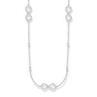 thomas sabo silver cubic zirconia infinity necklace ke1406 051 14 l90v