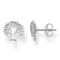 thomas sabo silver tree of life stud earrings h1870 051 14