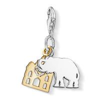 thomas sabo silver gold plated elephant charm 1109 413 12
