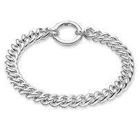 thomas sabo silver 185cm curb chain bracelet a1265 001 12