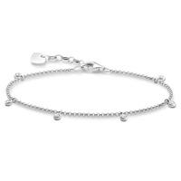 Thomas Sabo Silver Cubic Zirconia Drops Bracelet A1537-051-14-L19, 5V