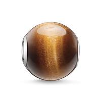 thomas sabo silver brown tigers eye bead k0045 045 2