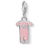 Thomas Sabo Silver Pink Baby Grow Charm 1455-041-9