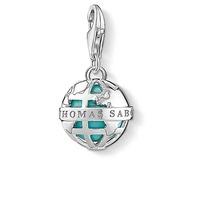 Thomas Sabo Silver Turquoise Globe Charm 1431-404-17