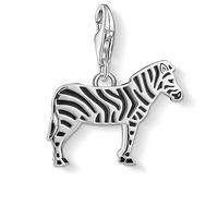 Thomas Sabo Silver Black Zebra Charm 1416-007-11