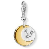 thomas sabo silver gold plated moon stars charm 1444 414 39