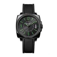 Thomas Sabo Black Rubber Green Hand Watch WA0106-208-203