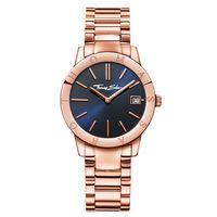 Thomas Sabo Rose Gold Tone Blue Dial Bracelet Watch WA0215-265-209-33mm