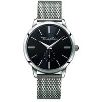 thomas sabo steel mesh black dial watch wa0152 201 203