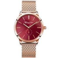 thomas sabo ladies glam spirit rose gold tone mesh bracelet watch wa02 ...