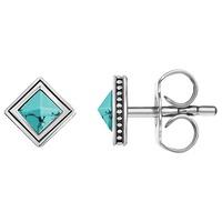 Thomas Sabo Ladies Glam And Soul Silver Turquoise Africa Earrings H1928-878-17