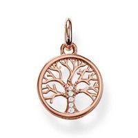 Thomas Sabo Rose Gold Plated CZ Tree of Life Pendant KC0002-416-14