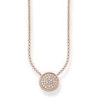 Thomas Sabo Sparkling Circles Rose Necklace KE1491-416-14