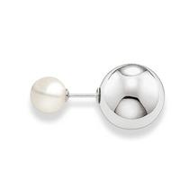 thomas sabo silver double stud pearl earrings h1913 082 14