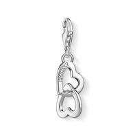 Thomas Sabo Anniversary Silver Diamond Entwined Hearts Charm DC0028-725-14