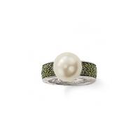 thomas sabo silver and green pearl ring tr1848 054 6