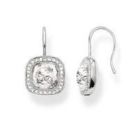 Thomas Sabo Silver Square Cubic Zirconia Dropper Earrings H1830-051-14