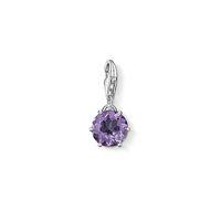 Thomas Sabo Silver February Amethyst Charm 1255-163-13