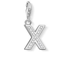 Thomas Sabo Silver Cubic Zirconia Letter X Charm 0246-051-14