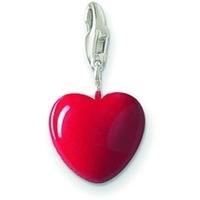 thomas sabo silver red heart charm 0016 007 10