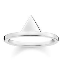 thomas sabo silver plain triangle ring tr2126 001 12 54