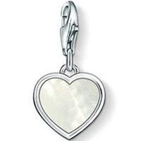 Thomas Sabo Silver Mother of Pearl Heart Charm 0920-029-14