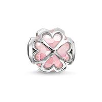 thomas sabo silver pink rose quartz karma bead k0170 034 9