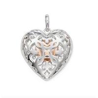 thomas sabo silver and rose gold plated filigree heart locket pe639 41 ...
