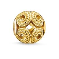 Thomas Sabo Gold Plated Open Work Wave Bead K0051-413-12